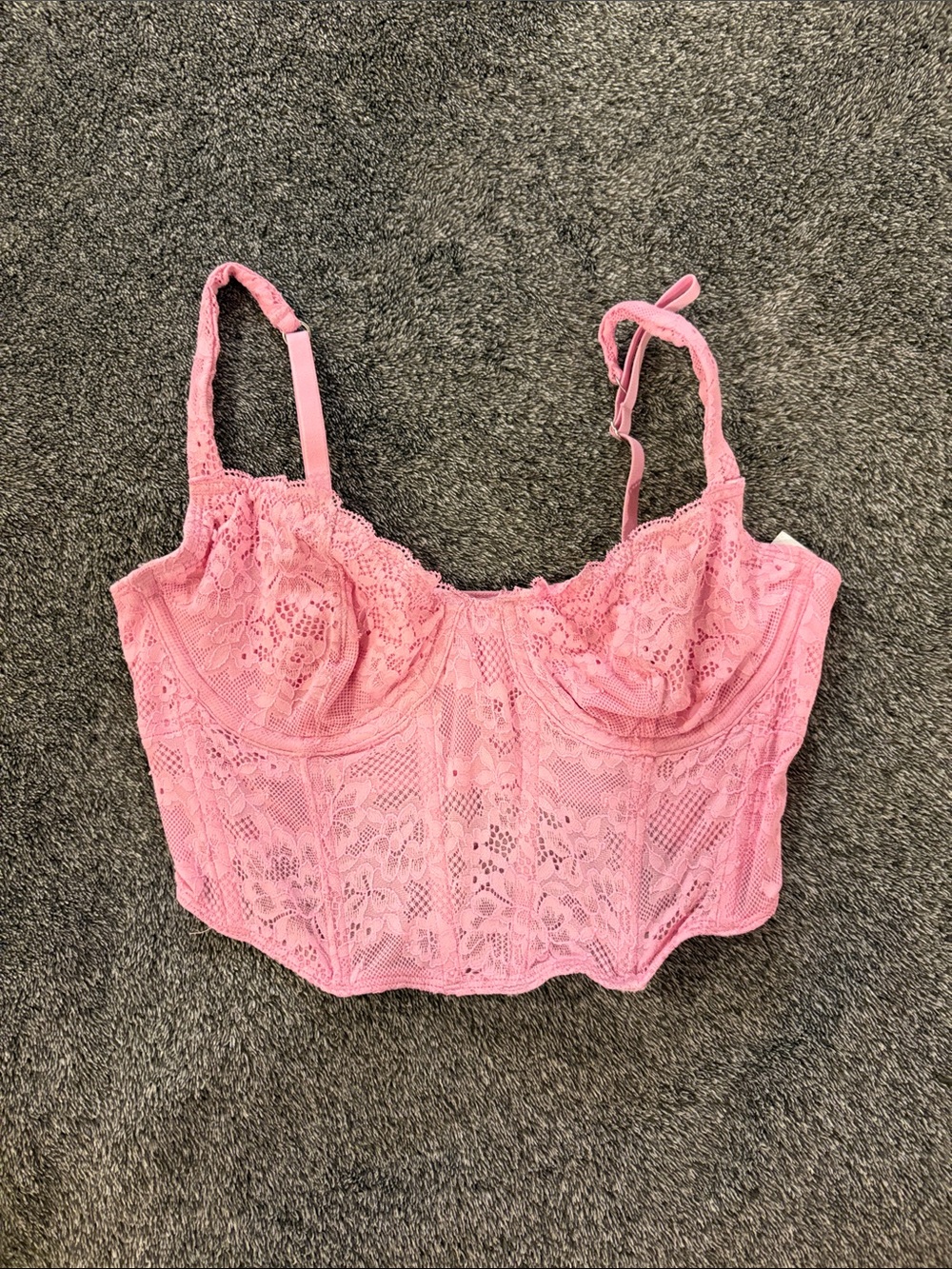 Hollister Gilly Hicks Pink Going Out Top Corsette - Picture 1 of 3